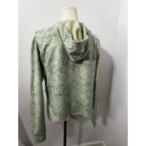 Gymshark Chalk Womens Cropped Hoodie Women’s Athletic Sweatshirt Green XS - Picture 5 of 10